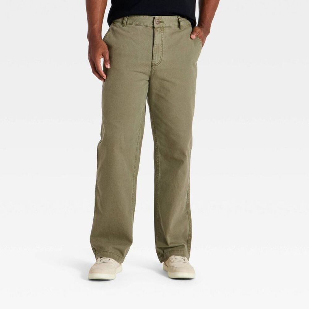 Men's s Vintage Washed Utility Pants - Goodfellow & Co Camo 34x30